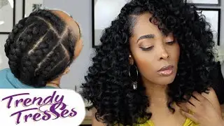 VOICI COMMENT FAIRE VOS CROCHETS BRAIDS TOUTE SEULE  avec LES MÈCHES TRENDY TRESSES!!