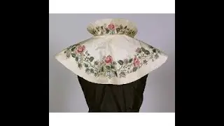 #textiletuesday Floral Silk Bertha Collar