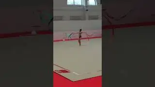 Упражнение с лентой. #спорт #гимнастикадети #соревнования