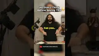 He Didn't Think Before Saying That 😅