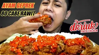 MUKBANG AYAM GEPREK TERPEDAS PAKE AYAM D'KRIUK | MUKBANG ASMR INDONESIA