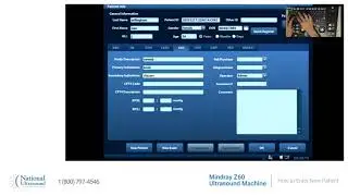 How to enter new patient on Mindray Z60