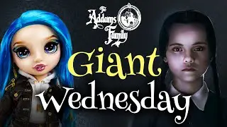I Made A GIANT WEDNESDAY ADDAMS DOLL / Halloween Special Rainbow High Doll Repaint by Poppen Atelier