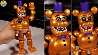 I MADE FREDBEAR BUT WITH REVERSIBLE EYES🐰😱(FNAF FAN MADE) PORCELAIN SCULPTURE