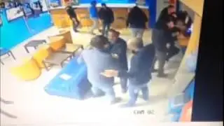 Драка в ночном клубе Чеченец против негра