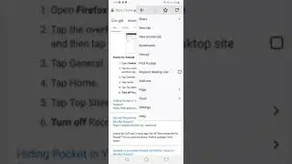 How to disable pocket recommended stories Firefox Android mobile tutorial