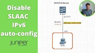 How to disable SLAAC ipv6 auto configuration on Juniper