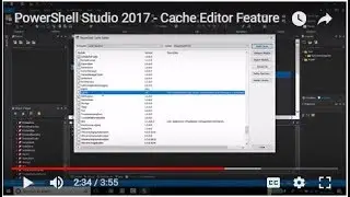 PowerShell Studio - Cache Editor Feature