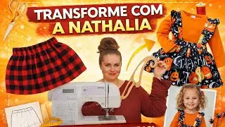 Modifique o molde de uma saia simples em uma saia com cós e suspensório com babado