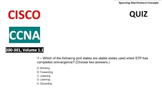 CCNA Quiz - Spanning Tree Protocol Concepts 