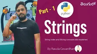 [Python in Telugu]: Python Strings (With Example) in Telugu