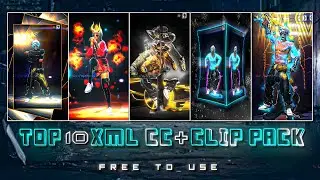 FREE FIRE TOP 10 XML CC + CLIPS | FREE FIRE CLIPS PACK | TOP 10 EMOTE CLIPS ⬇️ 