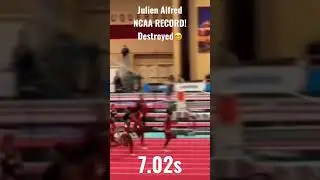 Julien Alfred Destroys the NCAA 60M Record. 7.02. WOW! 