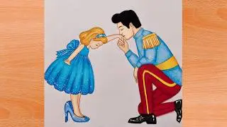 Father's Day Special - Father and Daughter Love || Prince charming and daughter Drawing