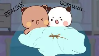 Lizard🦎attack on Peach & Goma 😂(Voice Over🔊)|| Peachu Gomu | Bubu Dudu | Milkmocha | KittensIsland