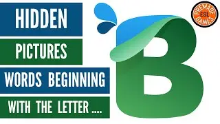 Hidden Pictures | Simple English Words Beginning With 'B' | ESL Game