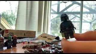 Timelapse building a Lego mandalorian battle pack