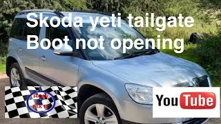 Škoda yeti boot won't open. Do this to fix it!