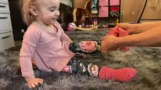 Review of Auranso Little Girl Slouch Socks Knee High Cotton Socks 9 Pairs Girls Long Crew Socks