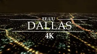 ✅ Dallas Nocturno Estados Unidos - ⭐videos en movimiento 4k - Relaxing Landscapes