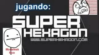 Jugando a Super Hexagon(JUEGO MUY DIFICIL)