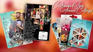 Customized Photo Collage Frames l New Collage Design PSD l How to Make a Photo Collage in Photoshop