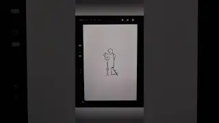 wait for the end.. How to do a liquify colour picking trick in Procreate #drawing #subscribe #shorts