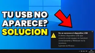 My PC DOESN'T RECOGNIZE MY USB DRIVE or DOESN'T DETECT IT 🔴 SOLUTION