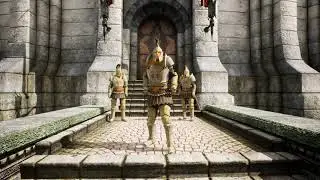 Unreal Engine 5 Early Access 2 - Oblivion's Imperial City with NPCs and a new player character