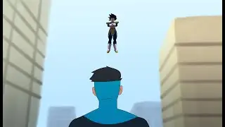 Invincible vs Vegeta in ANIMATION