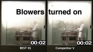 Smoke Elimination Test  BEST iQ vs Competitor V