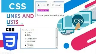 8.CSS Links and Lists | list styles | link styles | css tutorials