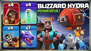 Most POWERFUL! Th14 BLIZZARD Hydra Attack Strategy | Best Th14 Attack Strategy Clash Of Clans Coc