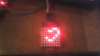 тест светодиодной матрицы + arduino uno