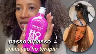 ALISEI MEU CABELO CRESPO COM  FIOTERAPIA - Passo a passo