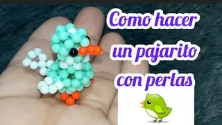 How to make a pearl or beaded bird keychain