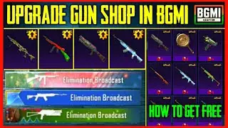 FREE UPGRADE GUN SKIN SHOP IN BGMI | HOW TO GET FREE MYTHIC EMBLEM IN BGMI
