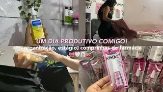 Um dia produtivo na minha vida 🎀 (organização, mercado, estágio, comprinhas e muito mais.)