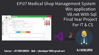 Medical Shop Management System | Final Year Project | Window Application With VB.Net - ( Ep.07)