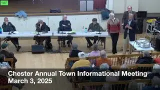 Chester Annual Town Meeting - 3/3/25