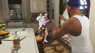 Franklin scares Amanda and the tennis coach – GTA 5