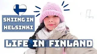 BEST PLACE TO SKI IN HELSINKI | LIFE IN FINLAND VLOG ⛷️ 🇲🇲 🇫🇮