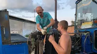 Глаза боятся , а руки делают.  Поставил новый радиатор на МТЗ-80