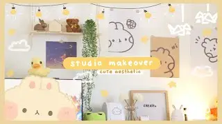 Studio Vlog 🧸 Studio Makeover Cute Aesthetic | Packing Patreon Rewards