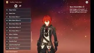Diluc voice-over: More About Diluc: II  (Genshin Impact eng)