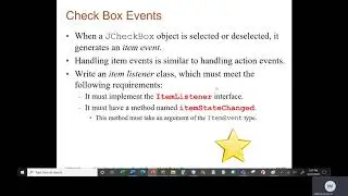 Java II   Chapter 17   Class 3   Part 2   JCheckBox