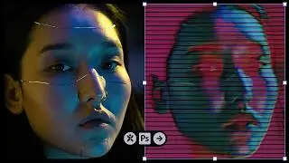 How To Make a Glitchy VHS Effect in Photoshop! (Quick & Easy)