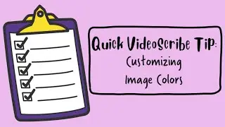 VideoScribe Quick Tip - Customize the color of library images