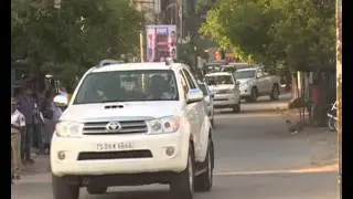 TELANGANA CM KCR CONVOY VISUALS