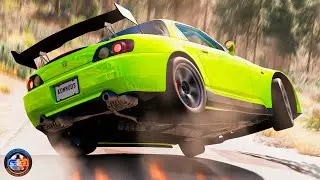 Satisfying Rollover Crashes #62 - BeamNG.drive CRAZY DRIVERS
